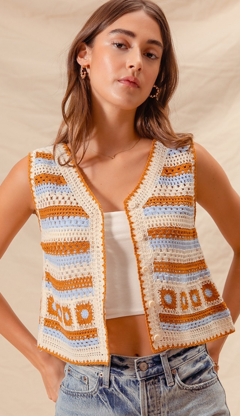 The Zoe Crochet Vest