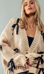 Bow Kissed Knit Cardigan