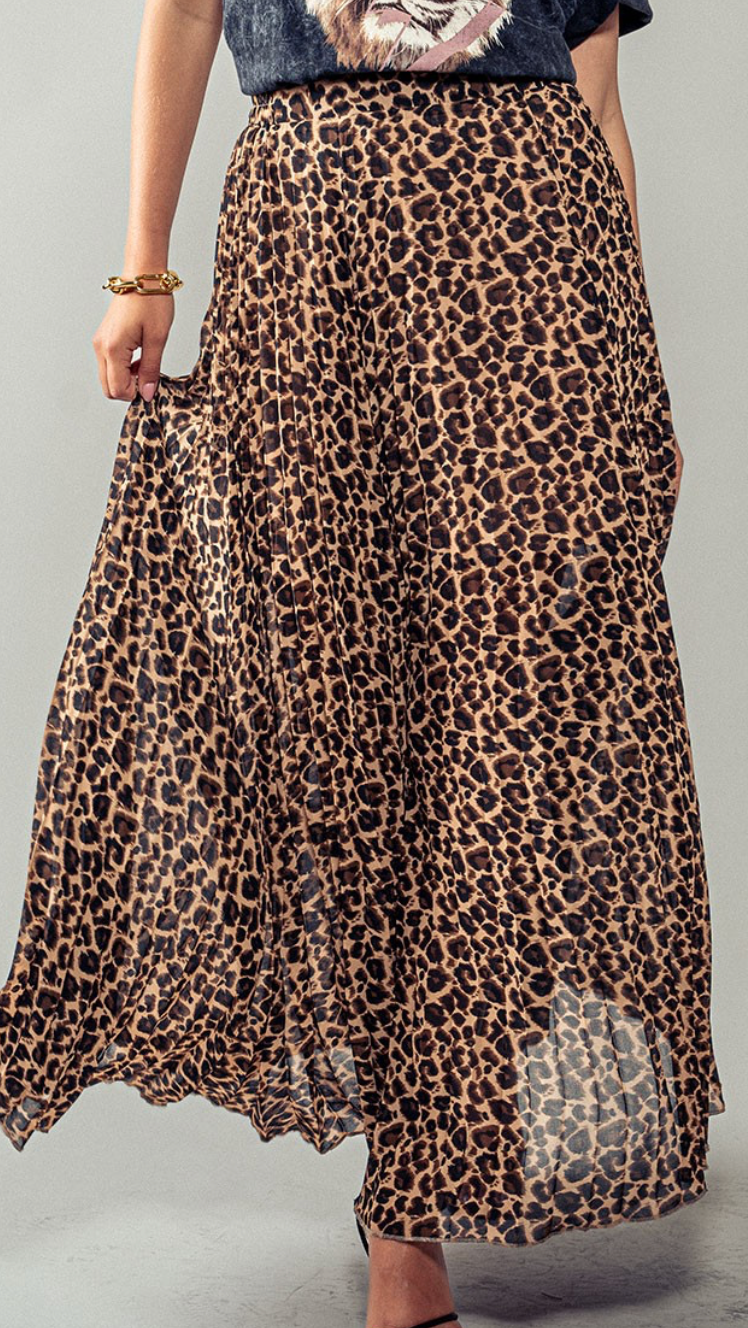 The Jane Leopard Print Skirt