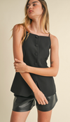 Marly Button Front Vest Top