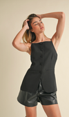 Marly Button Front Vest Top