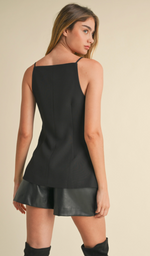 Marly Button Front Vest Top