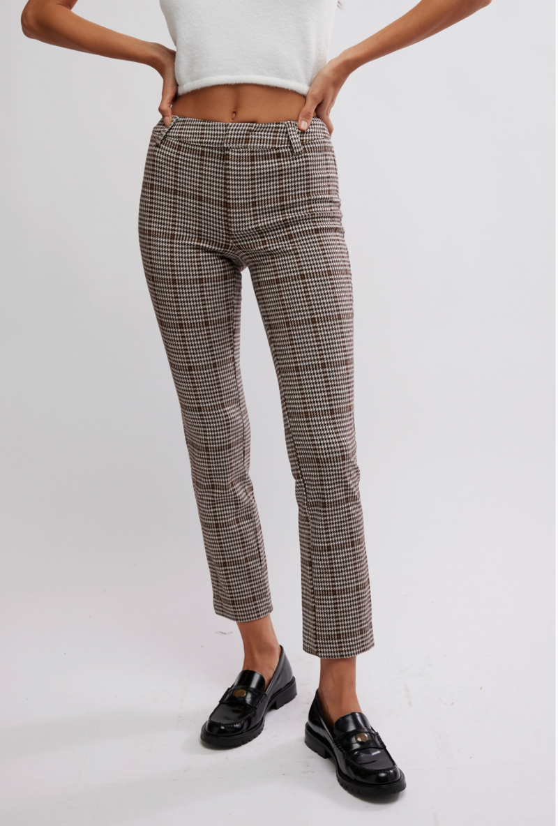 Molly Plaid Slim Pant