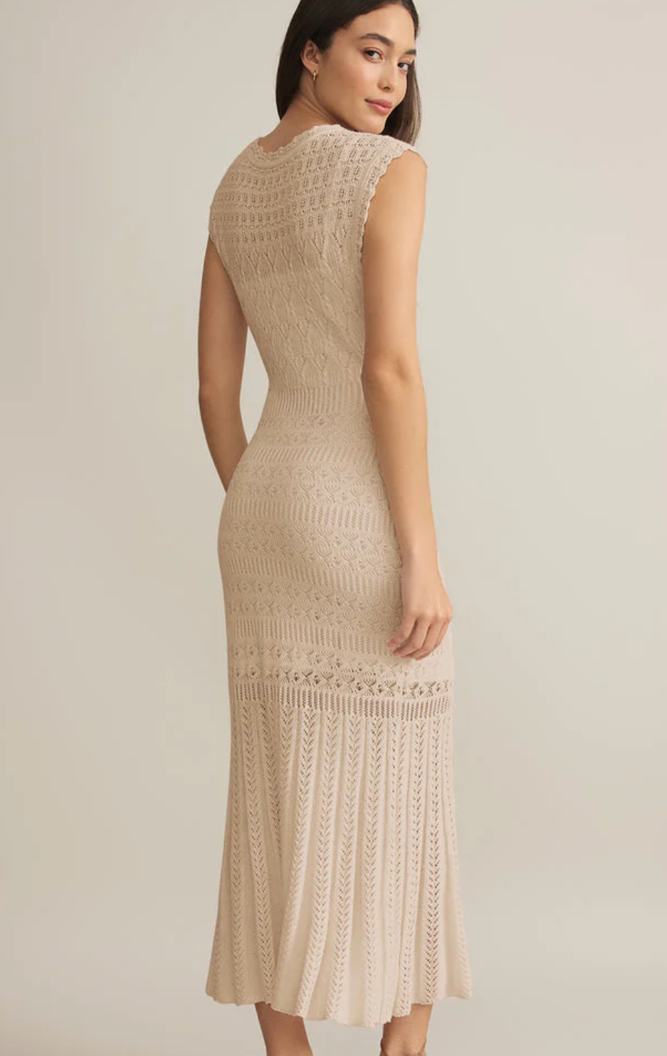 Marsella Crochet Midi Dress