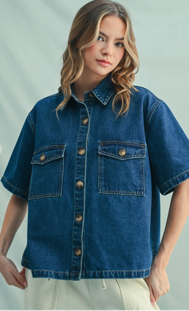 Chelsea Denim Button Up