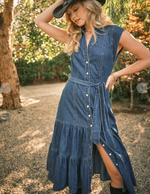 Belle Denim Midi Dress