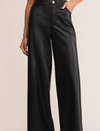 Marli Wide Leg Vegan Leather Pant