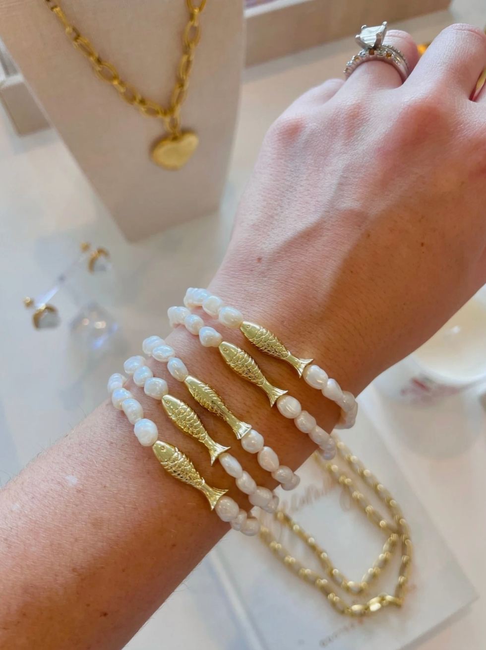 Gold Fish Bracelet