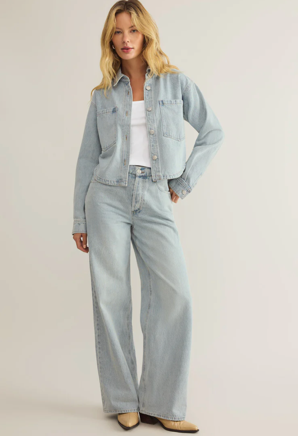 All Day Cropped Denim Jacket
