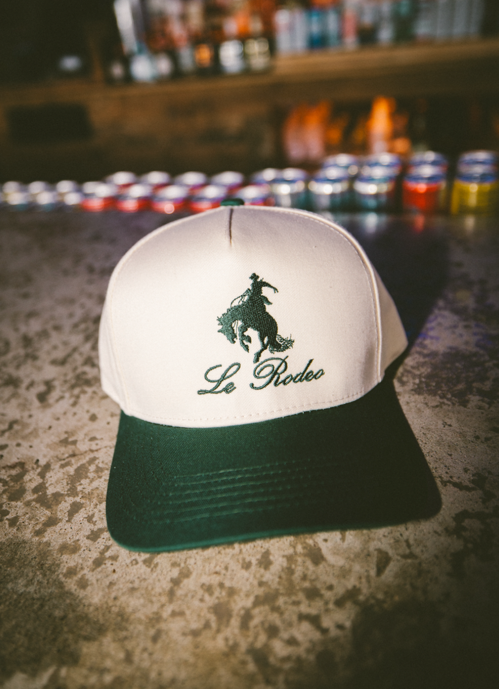 Le Rodeo w Horse - Green Vintage Trucker Hat