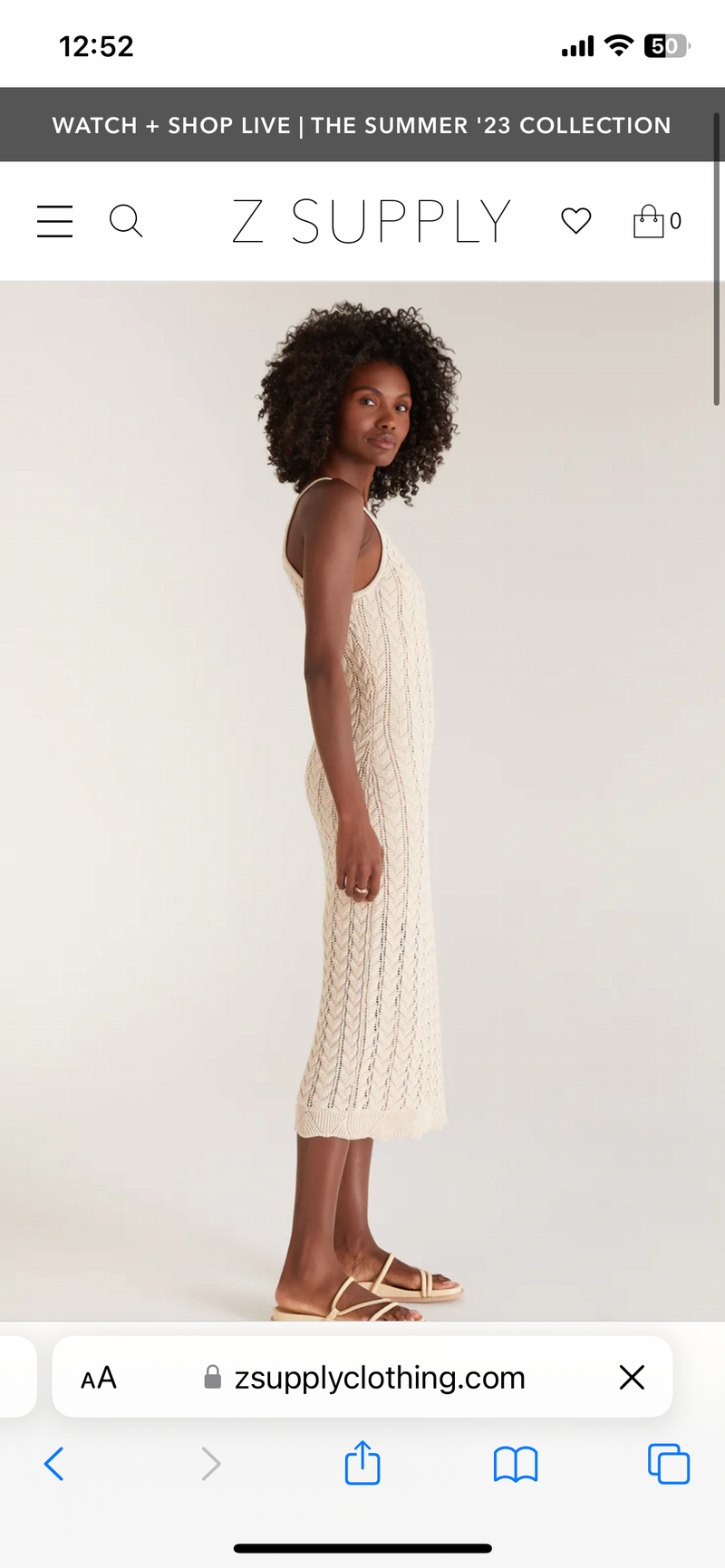 Camille Crochet Midi Dress