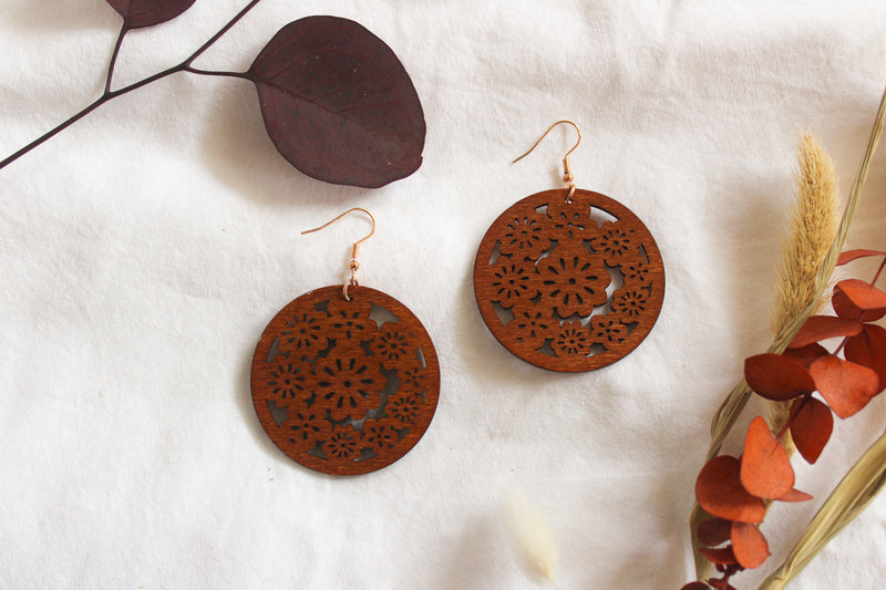 The Everly Wooden Earring