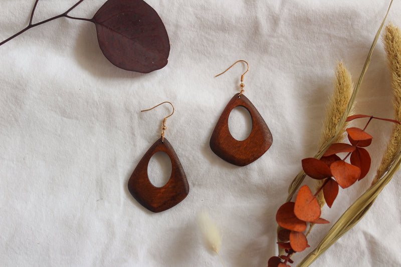 The Harlow wooden Earring